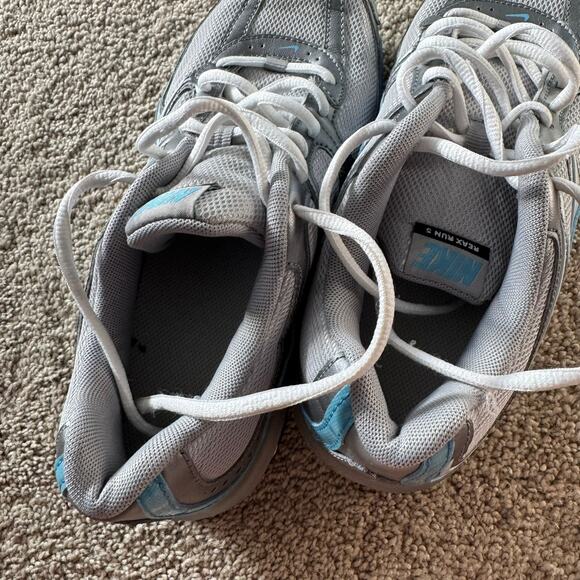 Nike Reax Run 5 Running Shoes Athletic Sneaker Women's Size 8.5 Gray Blue Silver - Picture 7 of 11